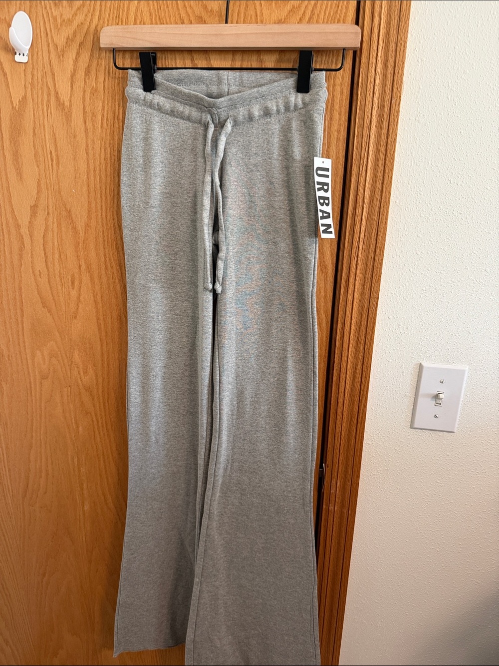 Out from under by Urban Outfitters Light Gray Flare Pants with Drawstring